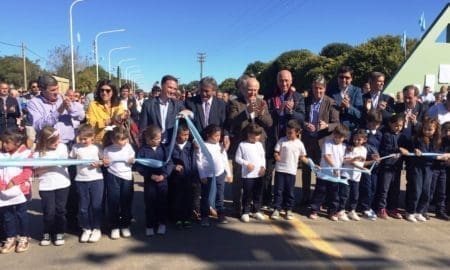 San Eduardo: Lifschitz inauguró el nuevo acceso pavimentado a la localidad