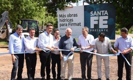 Lifschitz inauguró obras hídricas y de mejoramiento barrial en Firmat