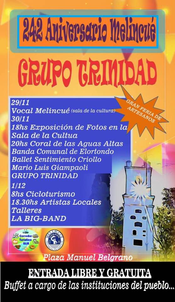 Melincué se prepara para festejar su 242 aniversario
