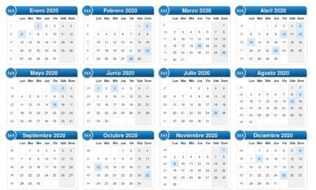 Los feriados de 2020: 8 fines de semanas largos y 4 extra largos