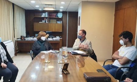 Rufino: El senador Enrico acompañó a directivos de la Escuela Agrotécnica Nº 335 en el Ministerio de Educación