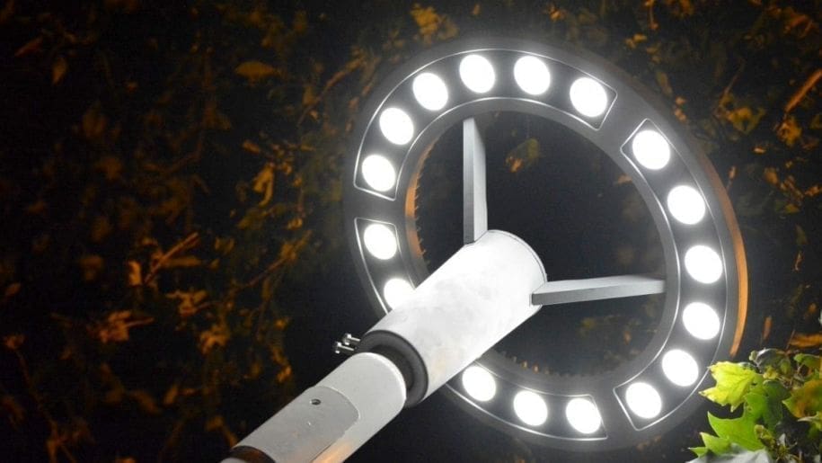 San Gregorio: Enrico y Alberdi trabajan juntos para implementar iluminación LED en la Plaza Bailerón