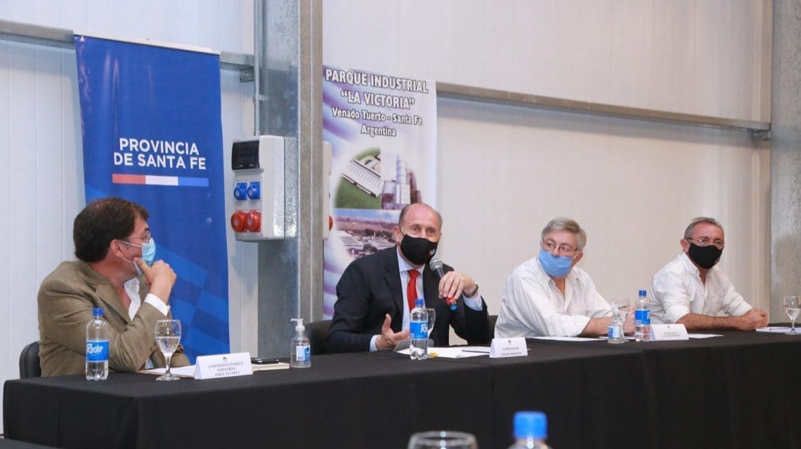 El gobernador Omar Perotti se reunió con empresarios e industriales de Venado Tuerto
