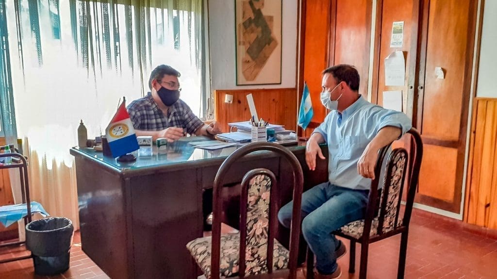 Teodelina: El senador Enrico brinda su apoyo a instituciones y vecinos