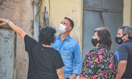 Cafferata: El senador Enrico se solidarizó con la parroquia tras el robo y avanza con las luces LED para la plaza Gálvez