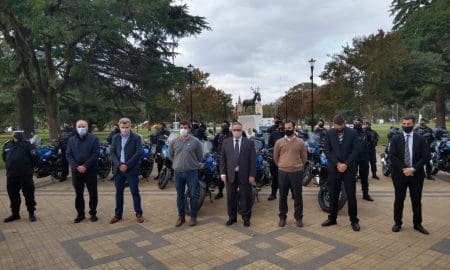 La provincia entregó 16 nuevos motovehículos para la policía de Venado Tuerto