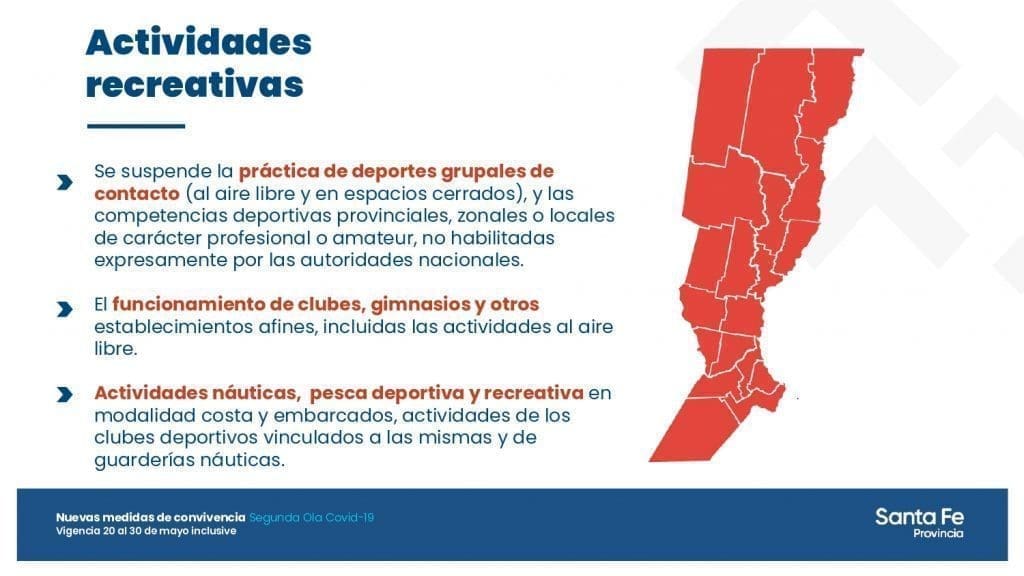 Restricciones más duras: Una por una las nuevas medidas de la provincia de Santa Fe Restricciones más duras: Una por una las nuevas medidas de la provincia de Santa Fe