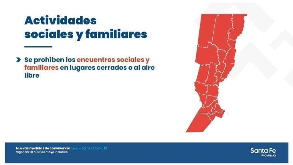 Restricciones más duras: Una por una las nuevas medidas de la provincia de Santa Fe Restricciones más duras: Una por una las nuevas medidas de la provincia de Santa Fe
