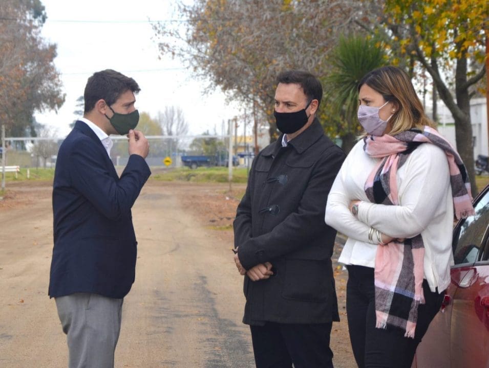 Georgina Orciani y Lisandro Enrico junto a las instituciones de la región