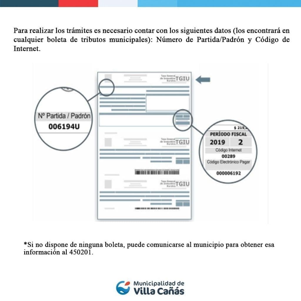 Villa Cañás: Aboná los impuestos municipales desde la comodidad de tu casa Villa Cañás: Aboná los impuestos municipales desde la comodidad de tu casa