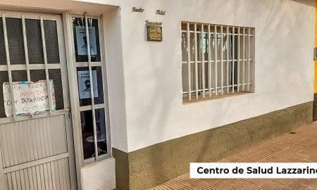 Lisandro Enrico presente en el Centro de Salud de Lazzarino