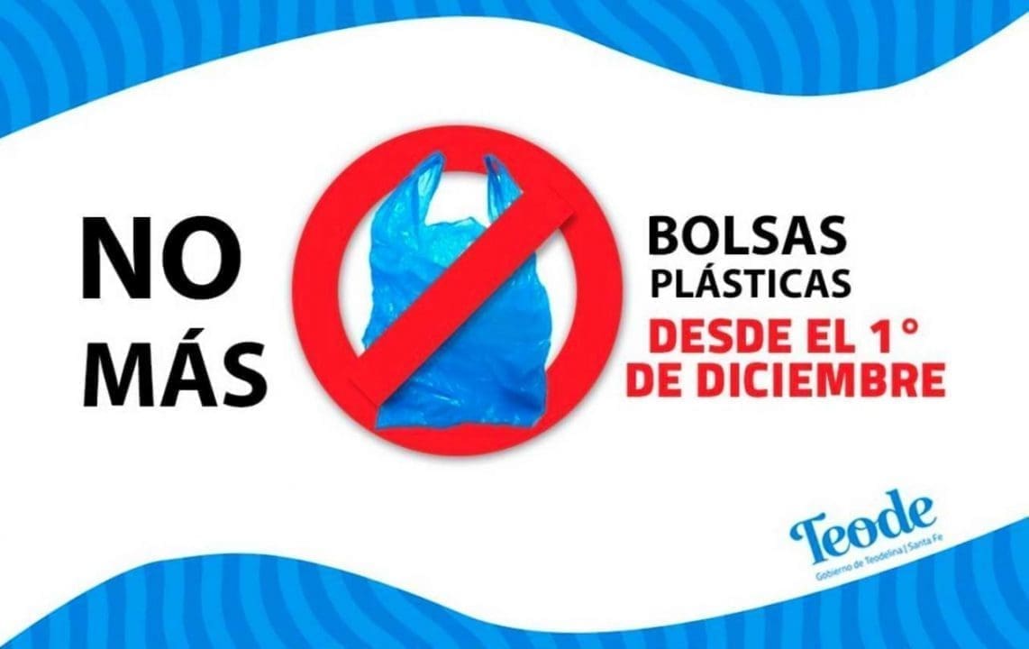 Teodelina desde el 1° de diciembre le dice adiós a las bolsas plásticas