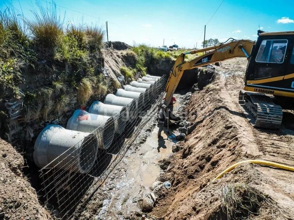 Teodelina: Imponente obra en el Puente La Pantanosa