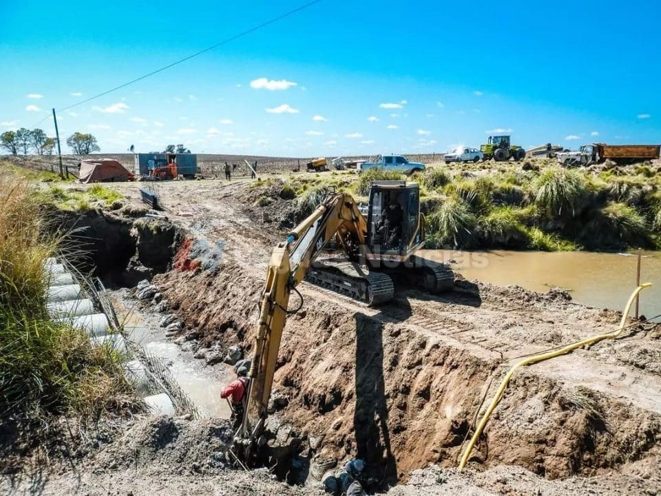 Teodelina: Imponente obra en el Puente La Pantanosa Teodelina: Imponente obra en el Puente La Pantanosa