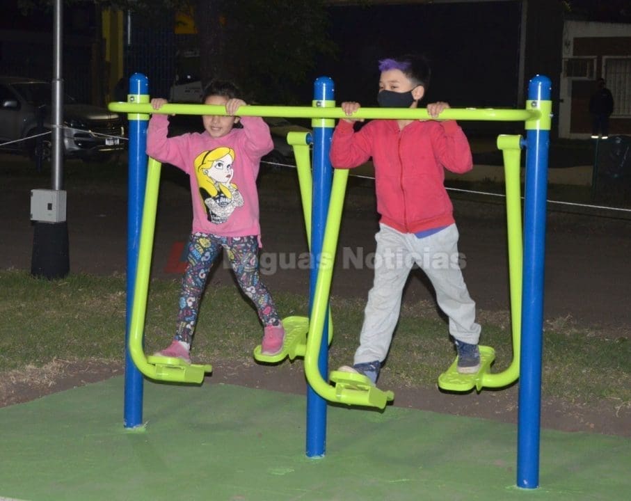 Villa Cañás: Se inauguró la Estación Aeróbica y de Entrenamiento