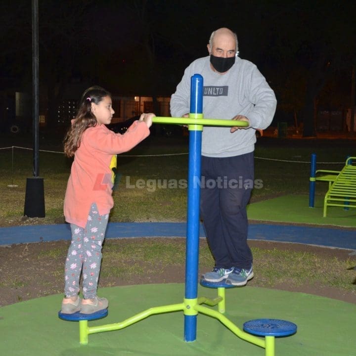 Villa Cañás: Se inauguró la Estación Aeróbica y de Entrenamiento