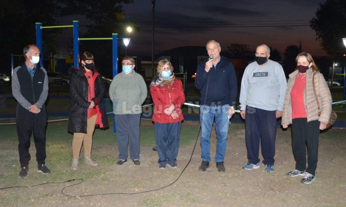 Villa Cañás: Se inauguró la Estación Aeróbica y de Entrenamiento