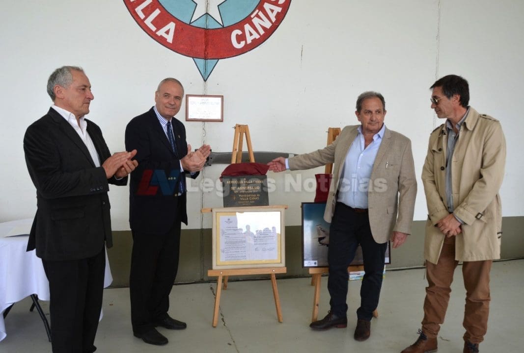 Villa Cañás: Para Gizzi es un lujo y un orgullo que la ciudad tenga un Aeroclub de estas características