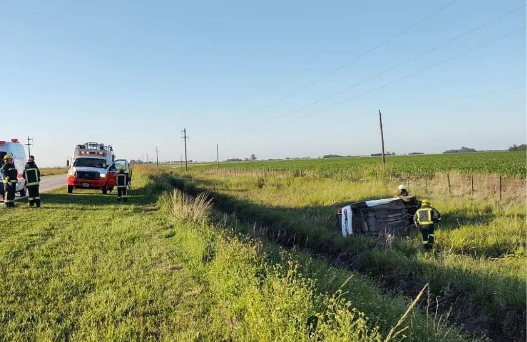 Teodelina: Vuelco en Ruta 94