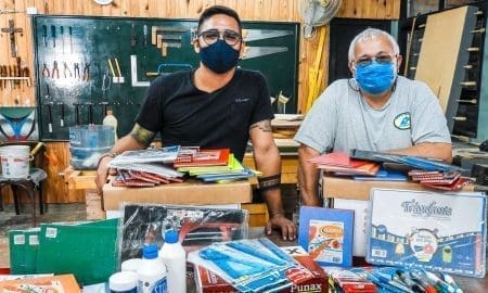 Teodelina: Comenzó la entrega de utiles escolares a instituciones educativas