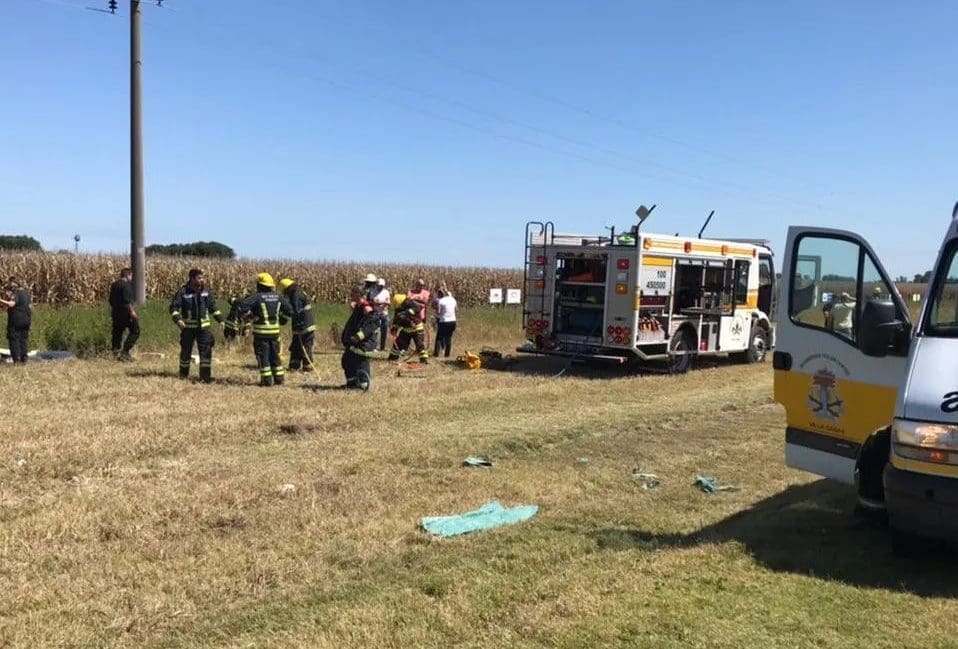 Villa Cañás: Accidente vehicular en Ruta 94 en la curva S