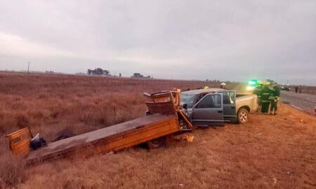 Murphy: Dos personas fallecieron en un accidente de tránsito