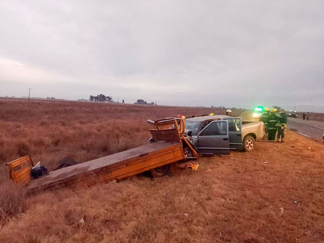 Murphy: Dos personas fallecieron en un accidente de tránsito