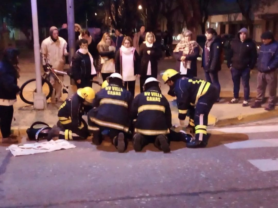 Villa Cañás: Segundo accidente en una semana que involucra a menores en bicicleta