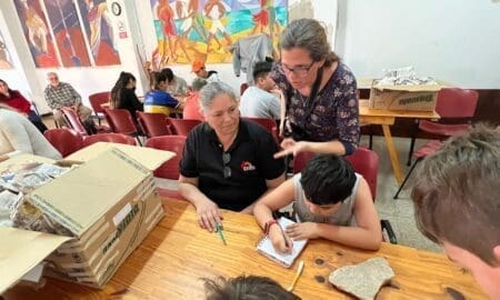Firmat: La provincia llevó a cabo el taller de limpieza, reparación y registro de fósiles