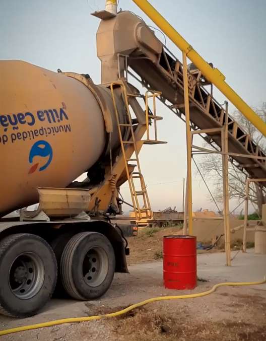 Villa Cañás: Nuevo equipamiento en la planta hormigonera municipal