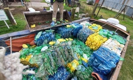 Villa Cañás: Yo Reciclo entregó 1040 kilos de plástico y 3941 kilos de cartón