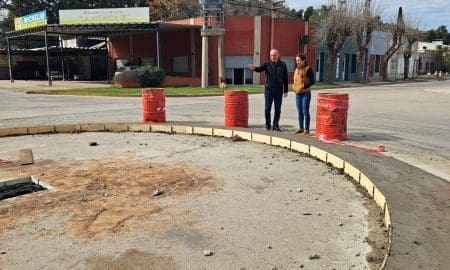 Villa Cañás: Nueva Rotonda en Avenida 51 y Cordón Cuneta