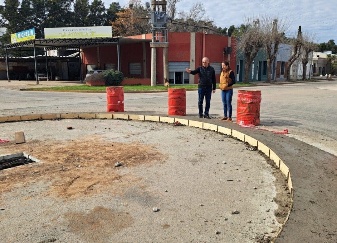 Villa Cañás: Nueva Rotonda en Avenida 51 y Cordón Cuneta