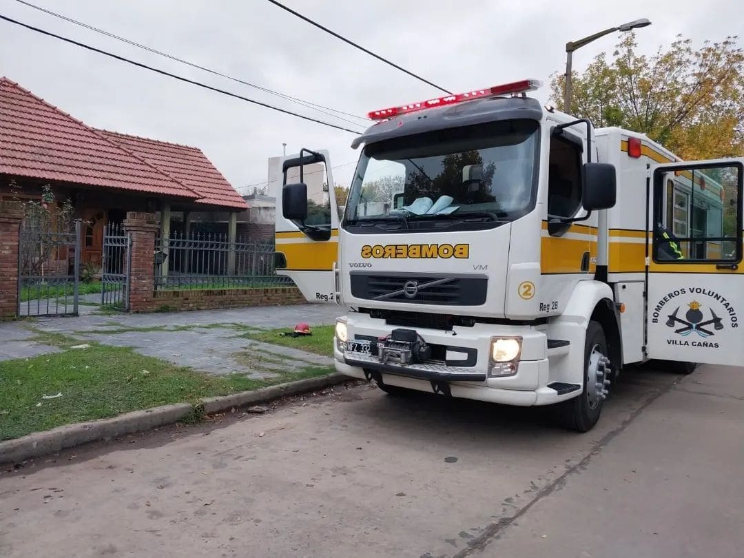 Villa Cañás: Incendio en una vivienda de Calle 55