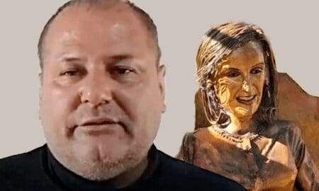 La estatua de Mirtha: El escultor Daniel Melero la tildó de caprichosa e ignorante