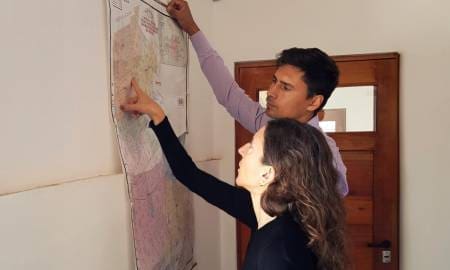 San Francisco: Di Gregorio acompaña el proyecto para asfaltar el acceso al pueblo hacia la Ruta 33