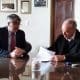 Villa Cañás: Gizzi firmó un convenio del Plan Incluir para la segunda etapa de recambio a luminarias LED