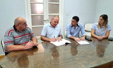 Ruta 94: Firma de convenio para la construcción de dos dársenas en Villa Cañás