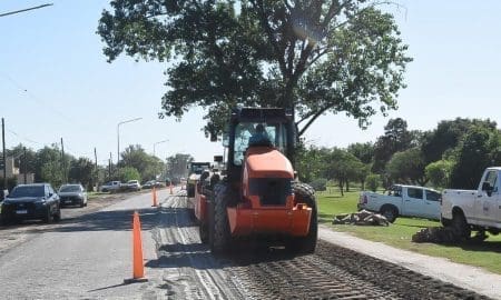 Melincué: Apoyo provincial para pavimentar el acceso por Ruta 93