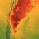 Alertas roja y amarilla por viento y calor extremo en varias provincias del país