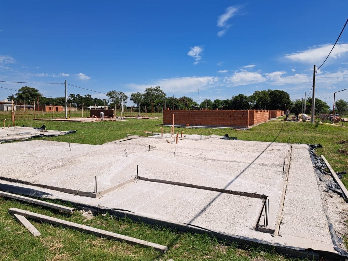 Villa Cañás: Avanza la construcción de 45 viviendas en la ex quinta Sfasciotti