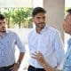 Pullaro visitó la reactivación de la obra en la Escuela Nº 238 de Venado Tuerto