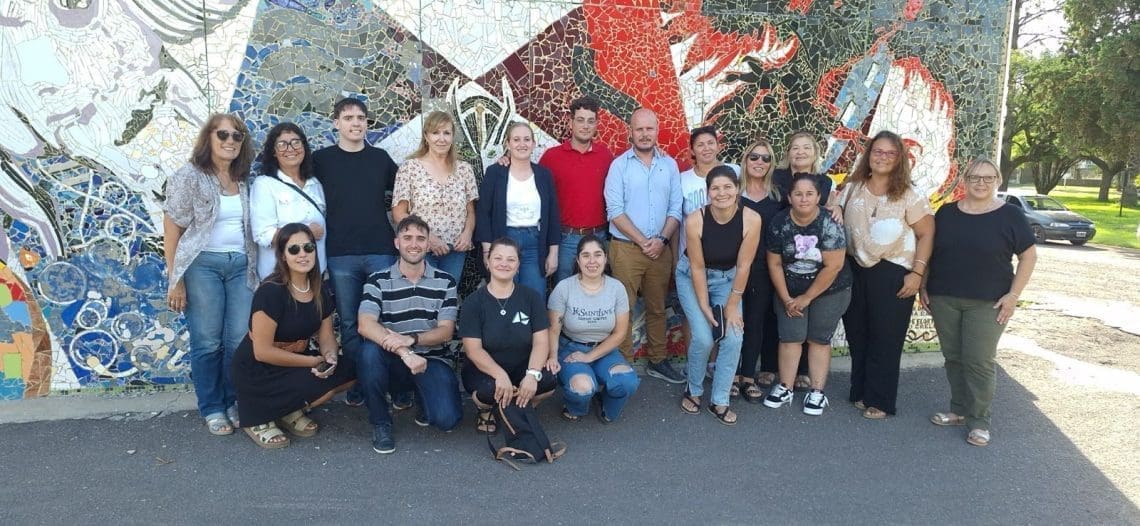 La ministra Tejeda recorrió localidades del departamento General López