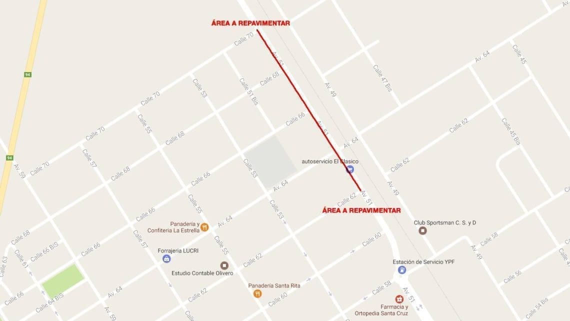 Villa Cañás recibe $924.868 para repavimentar la Avenida 51 entre 62 y 70 Villa Cañás recibe $924.868 para repavimentar la Avenida 51 entre 62 y 70