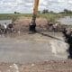 La Provincia avanza con las obras de regulación hídrica de las lagunas Las Encadenadas y la recuperación de caminos en Villa Cañás