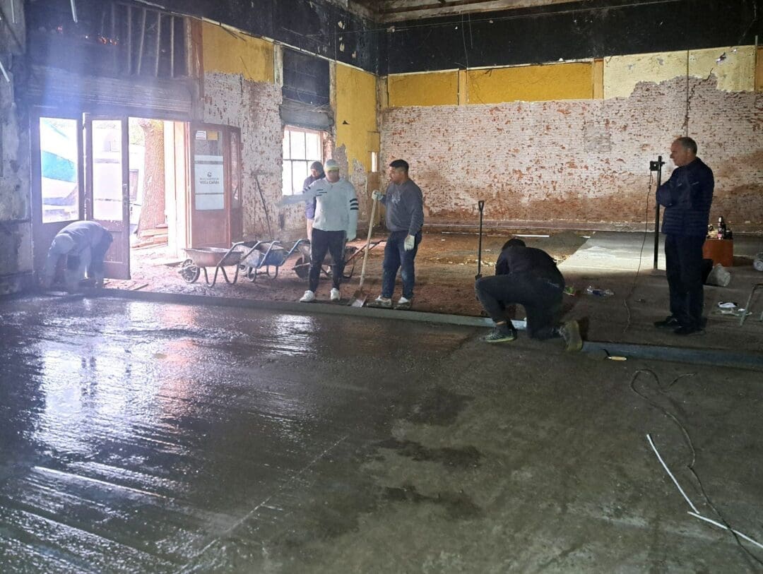 Villa Cañás: Trabajos de restauración en El Torreón