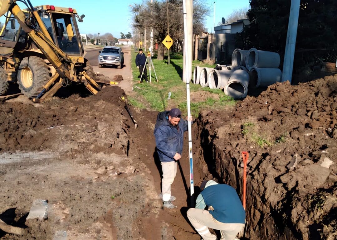 Villa Cañás: Trabajos de entubación en Calle 41 y Avenida 50