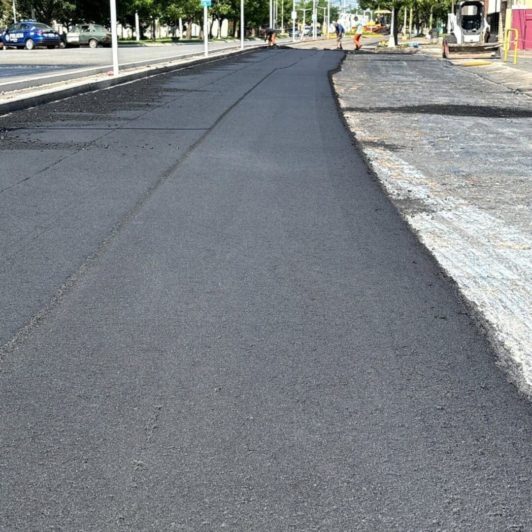 María Teresa: Avanzan las obras de reasfaltado y ordenamiento vial en calle Sáenz Peña María Teresa: Avanzan las obras de reasfaltado y ordenamiento vial en calle Sáenz Peña