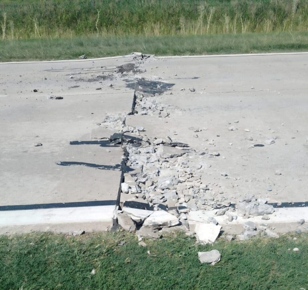 Rotura de la Ruta 94: Circular con extrema precaución en inmediaciones de Villa Cañás