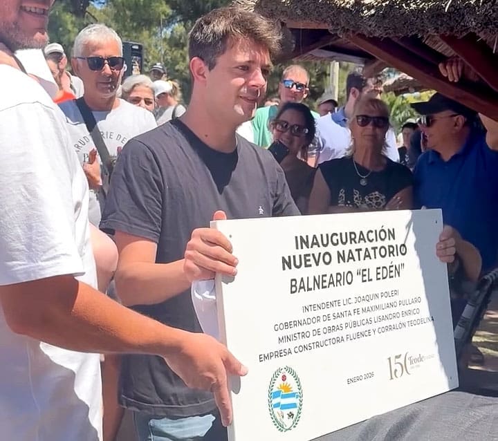 Teodelina inauguró la pileta más grande del país y presentó su nuevo parque acuático